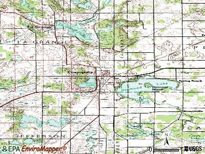Cassopolis topographic map