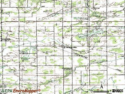Clarksville topographic map