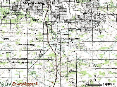 Cutlerville topographic map