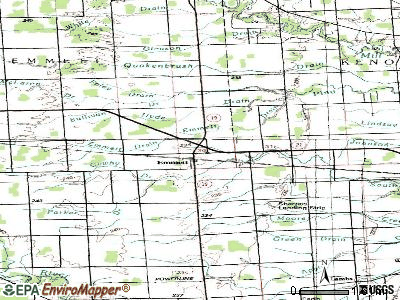 Emmett topographic map