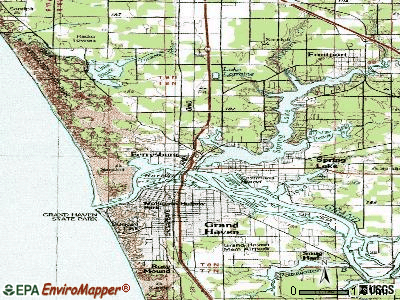 Ferrysburg topographic map
