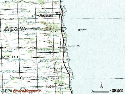 Forestville topographic map