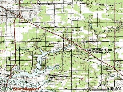 Fruitport topographic map