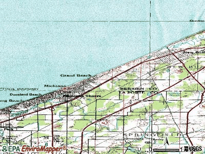 Grand Beach topographic map