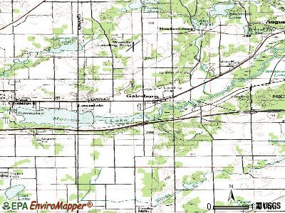 Greater Galesburg topographic map
