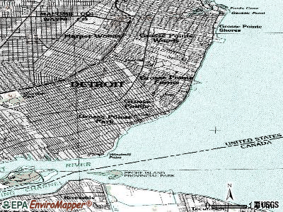 Grosse Pointe topographic map