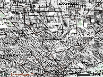 Hamtramck topographic map