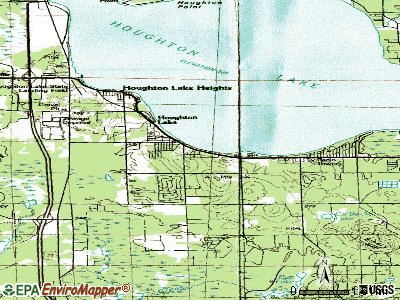 Houghton Lake topographic map