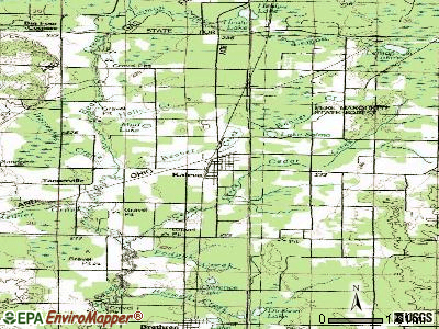 Kaleva topographic map