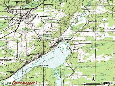 Lake Linden topographic map