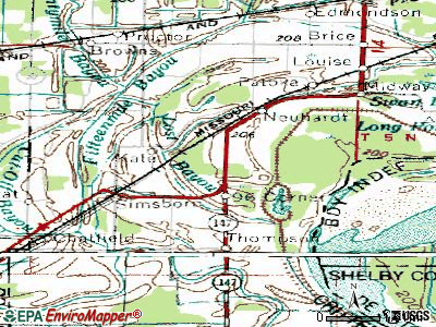 Anthonyville topographic map