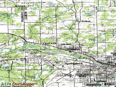 Level Park-Oak Park topographic map