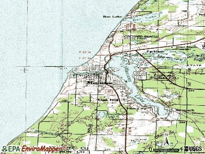 Manistee topographic map