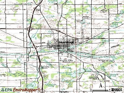 Marquette topographic map