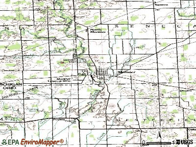 Morenci topographic map
