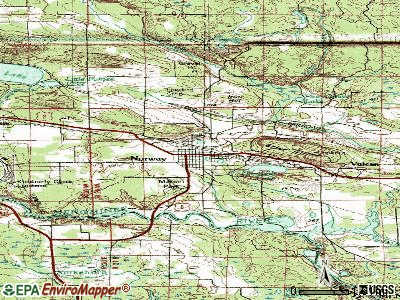 Norway topographic map