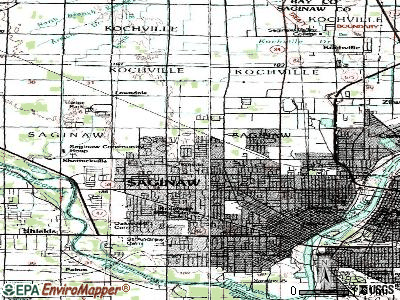 Saginaw topographic map