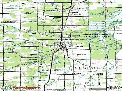 St. Charles topographic map