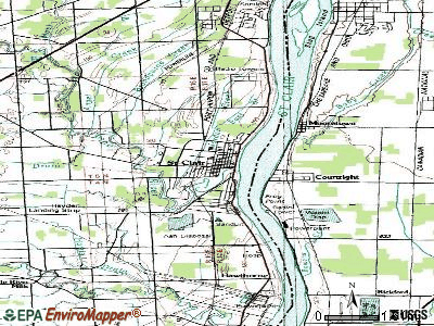 St. Clair topographic map