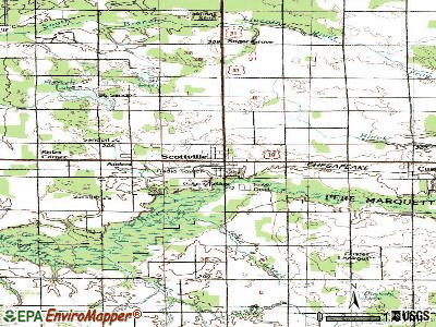 Scottville topographic map