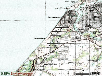 Shoreham topographic map
