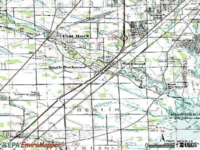 South Rockwood topographic map