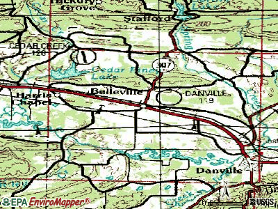 Belleville topographic map
