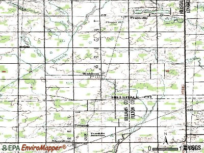 Waldron topographic map
