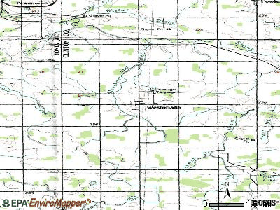 Westphalia topographic map
