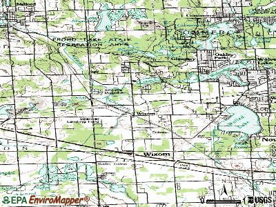 Wixom topographic map