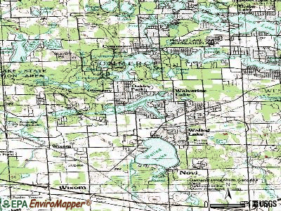 Wolverine Lake topographic map