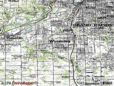Wyoming topographic map