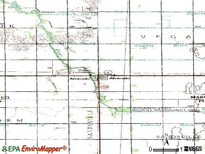 Alvarado topographic map