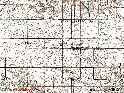Bellechester topographic map