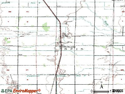 Beltrami topographic map