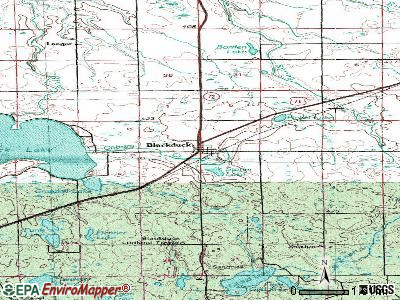 Blackduck topographic map
