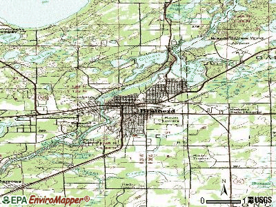 Brainerd topographic map