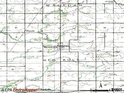 Brownsdale topographic map