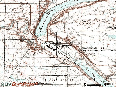 Browns Valley topographic map