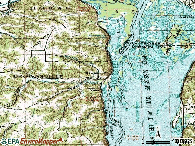 Brownsville topographic map