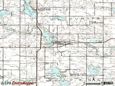Brownton topographic map