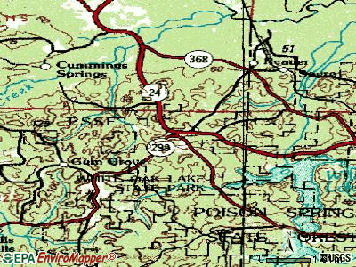 Bluff City topographic map