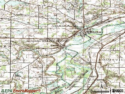 Carver topographic map