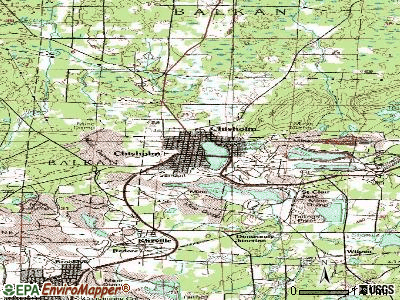 Chisholm topographic map