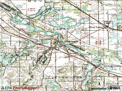 Clearwater topographic map