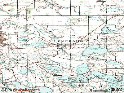 Cleveland topographic map