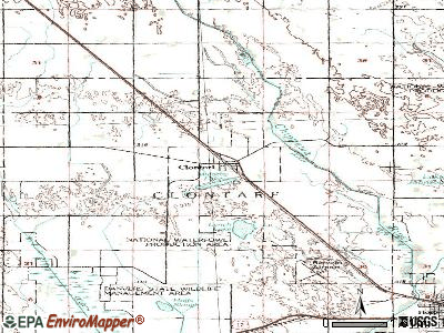 Clontarf topographic map