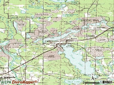 Coleraine topographic map