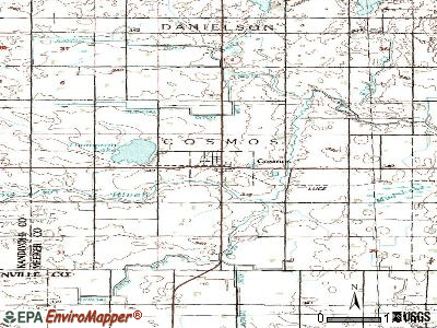 Cosmos topographic map