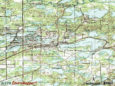 Crosby topographic map